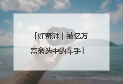 好奇湃｜被亿万富翁选中的车手