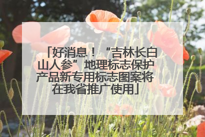 好消息！“吉林长白山人参”地理标志保护产品新专用标志图案将在我省推广使用