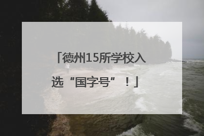 德州15所学校入选“国字号”！