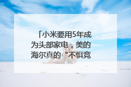 小米要用5年成为头部家电，美的海尔真的“不惧竞争”？｜热财经