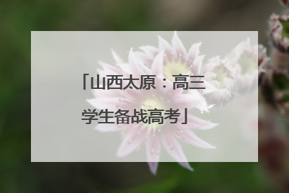 山西太原：高三学生备战高考