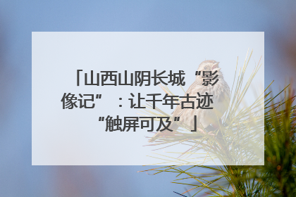 山西山阴长城“影像记”：让千年古迹“触屏可及”