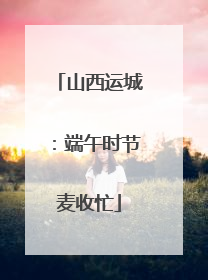 山西运城：端午时节麦收忙