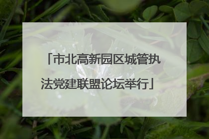 市北高新园区城管执法党建联盟论坛举行