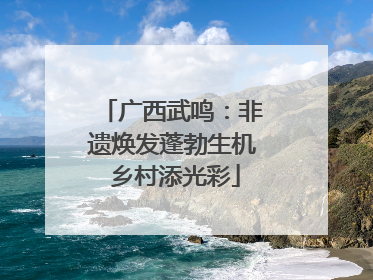 广西武鸣：非遗焕发蓬勃生机 乡村添光彩
