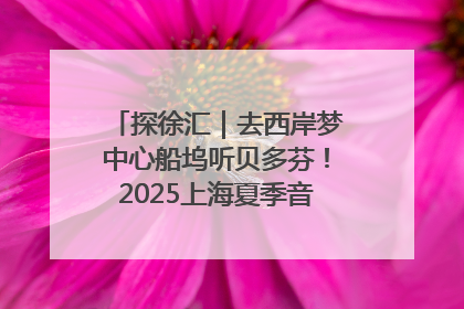 探徐汇｜去西岸梦中心船坞听贝多芬！2025上海夏季音乐节公布节目阵容