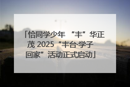 恰同学少年 “丰”华正茂 2025“丰台·学子回家”活动正式启动