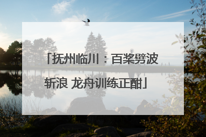 抚州临川：百桨劈波斩浪 龙舟训练正酣