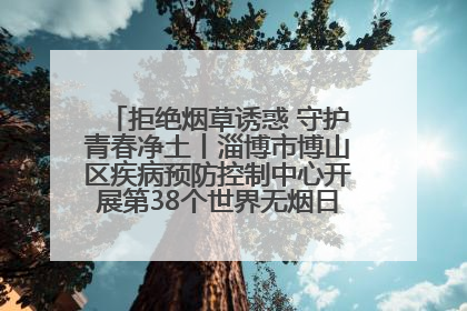 拒绝烟草诱惑 守护青春净土丨淄博市博山区疾病预防控制中心开展第38个世界无烟日系列控烟行动