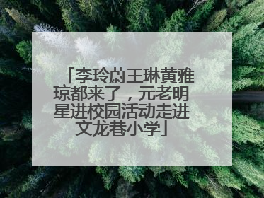 李玲蔚王琳黄雅琼都来了，元老明星进校园活动走进文龙巷小学