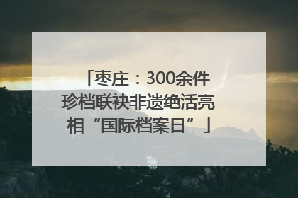 枣庄：300余件珍档联袂非遗绝活亮相“国际档案日”