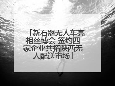 新石器无人车亮相丝博会 签约四家企业共拓陕西无人配送市场