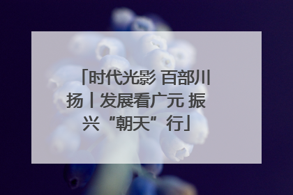 时代光影 百部川扬丨发展看广元 振兴“朝天”行