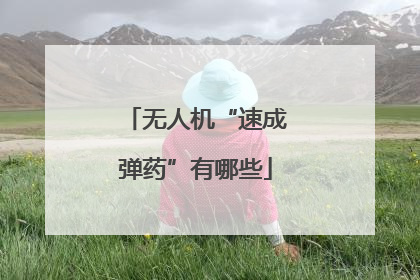 无人机“速成弹药”有哪些