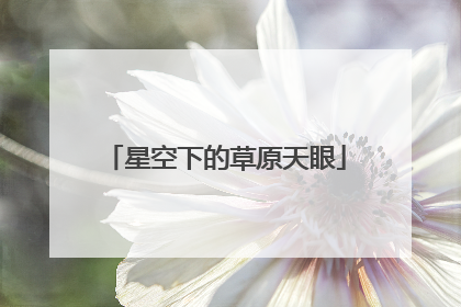 星空下的草原天眼