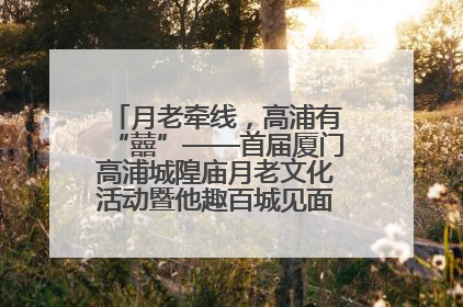 月老牵线，高浦有“囍”——首届厦门高浦城隍庙月老文化活动暨他趣百城见面会隆重举办