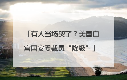 有人当场哭了？美国白宫国安委裁员“降级”