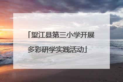 望江县第三小学开展多彩研学实践活动