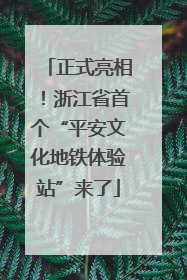 正式亮相！浙江省首个“平安文化地铁体验站”来了