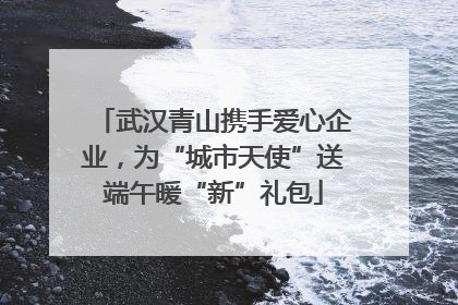武汉青山携手爱心企业，为“城市天使”送端午暖“新”礼包
