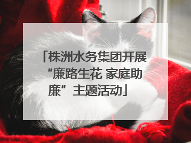 株洲水务集团开展“廉路生花 家庭助廉”主题活动