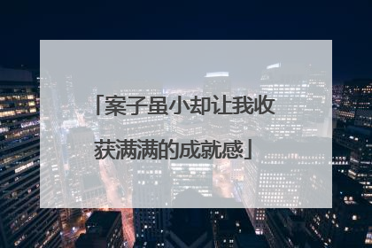 案子虽小却让我收获满满的成就感