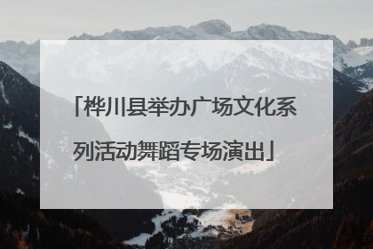 桦川县举办广场文化系列活动舞蹈专场演出