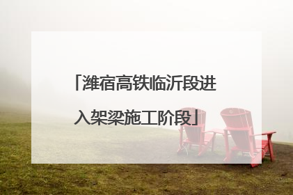 潍宿高铁临沂段进入架梁施工阶段