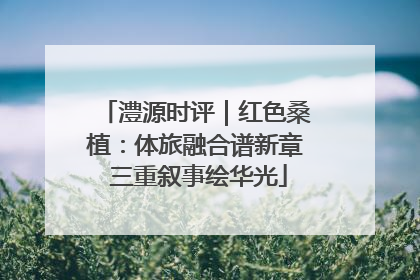澧源时评｜红色桑植：体旅融合谱新章 三重叙事绘华光