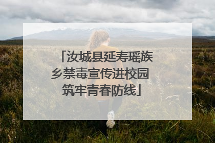 汝城县延寿瑶族乡禁毒宣传进校园 筑牢青春防线