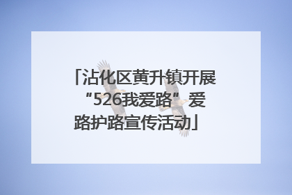 沾化区黄升镇开展“526我爱路”爱路护路宣传活动