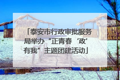 泰安市行政审批服务局举办“正青春‘政’有我”主题团建活动