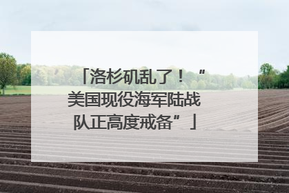 洛杉矶乱了！“美国现役海军陆战队正高度戒备”