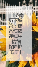 济南历下城管：粽香情浓迎端午 精细保障护安宁