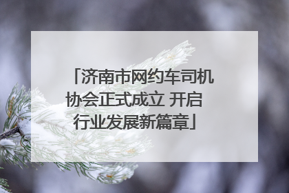 济南市网约车司机协会正式成立 开启行业发展新篇章