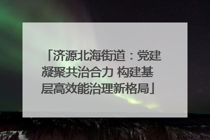 济源北海街道：党建凝聚共治合力 构建基层高效能治理新格局