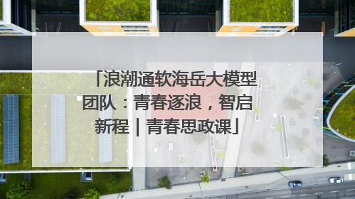 浪潮通软海岳大模型团队：青春逐浪，智启新程｜青春思政课