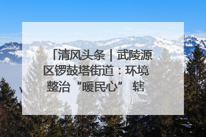 清风头条｜武陵源区锣鼓塔街道：环境整治“暖民心” 辖区面貌“靓”起来