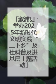 溆浦县：举办2025年新时代文明实践“三下乡”及社科普及进基层主题活动