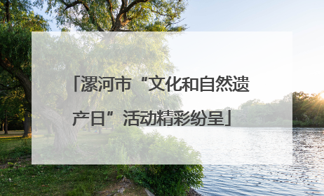 漯河市“文化和自然遗产日”活动精彩纷呈