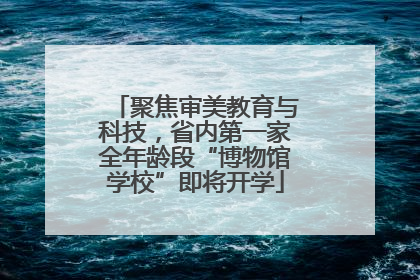 聚焦审美教育与科技，省内第一家全年龄段“博物馆学校”即将开学