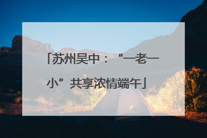 苏州吴中：“一老一小”共享浓情端午