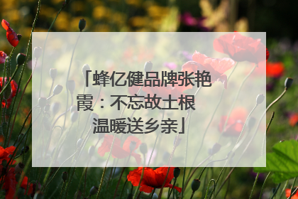 蜂亿健品牌张艳霞：不忘故土根 温暖送乡亲