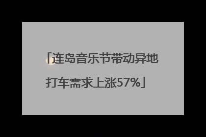 连岛音乐节带动异地打车需求上涨57%