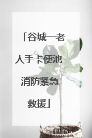 谷城一老人手卡便池 消防紧急救援