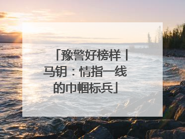 豫警好榜样丨马钥：情指一线的巾帼标兵