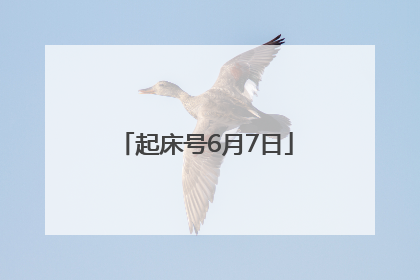 起床号6月7日