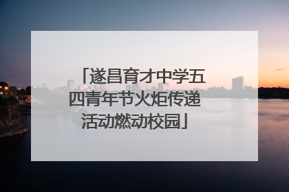 遂昌育才中学五四青年节火炬传递活动燃动校园