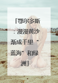 鄂尔多斯：漫漫黄沙渐成千里“蓝海”和绿洲