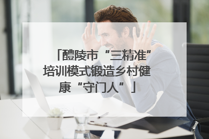 醴陵市“三精准”培训模式锻造乡村健康“守门人”